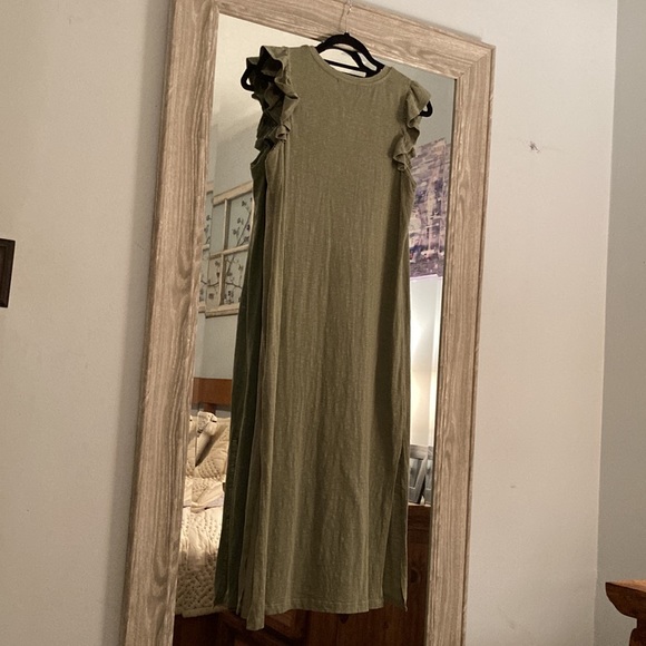 Anthropologie/ Sundry ruffled tank midi dress - Picture 11 of 14